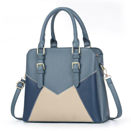 Damen Handtasche mit modernem Farbblock-Design und verstellbarem Schulterriemen Nord Taschen