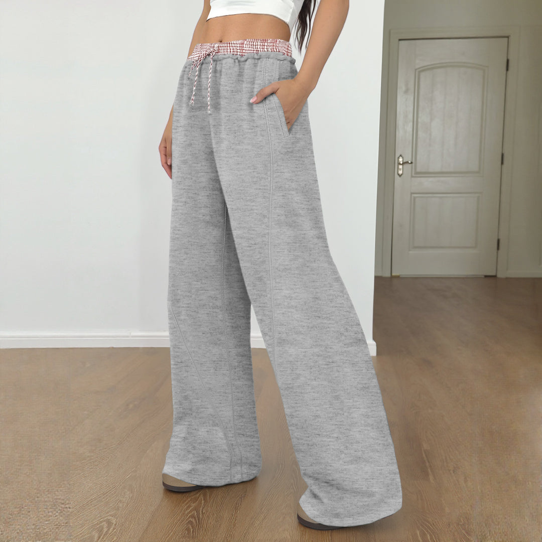 Damen Lässige Weite Jogginghose Nord Taschen