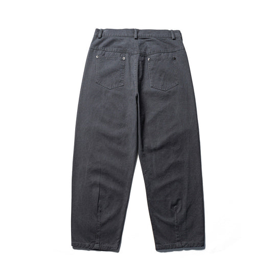 Herren Konisch geschnittene Twill-Hose mit hoher Taille und fünf Taschen Nord Taschen