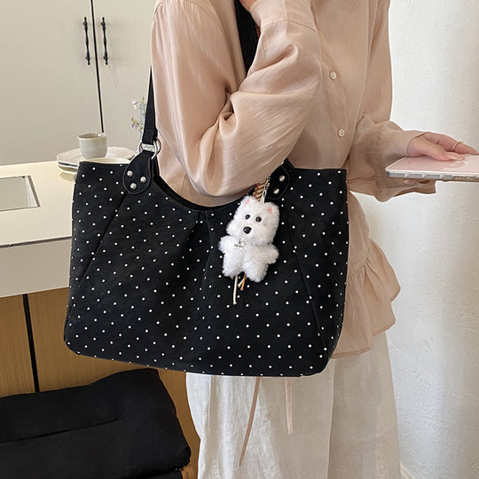Damen moderne Handtasche mit eleganten Punkten Nord Taschen