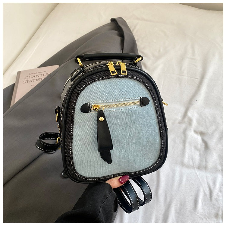 Damen Mini-Rucksack-Tasche mit elegantem Denim-Design Nord Taschen