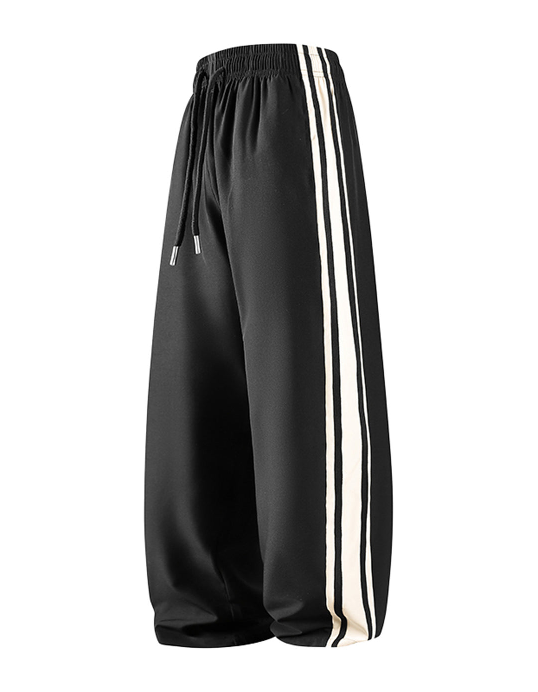 Damen Weite Trackpants mit Tunnelzugbund und seitlichen Kontraststreifen Nord Taschen