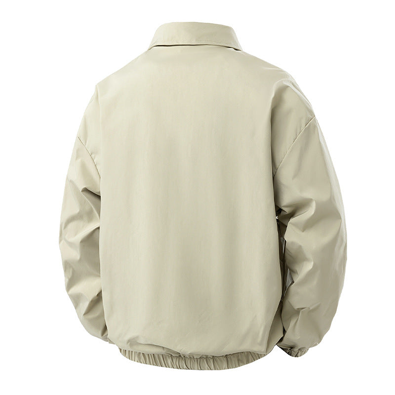 Herren Leichte Utility-Coachjacke mit Druckknopfverschluss, Ärmel-Reißverschluss & elastischem Saum Nord Taschen