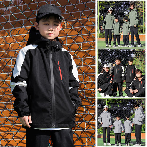 Herren Sportliche Softshell-Outdoorjacke mit Kapuze, Colorblock-Ärmel und wasserabweisender Membran Nord Taschen