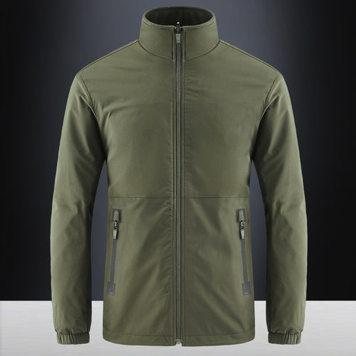 Herren leichte wasserabweisende Softshelljacke mit Stehkragen, verdecktem Reißverschluss und elastischen Bündchen Nord Taschen