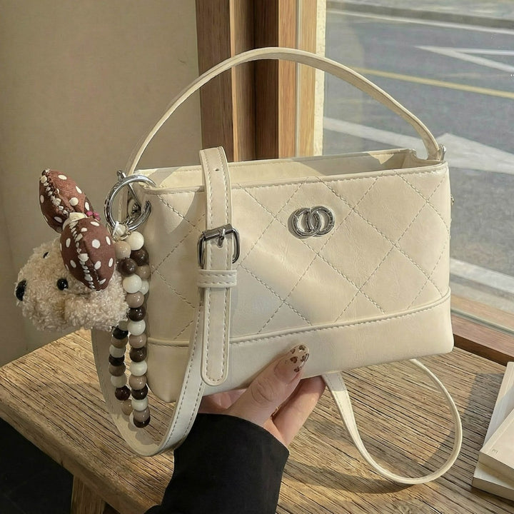 Damen modische Handtasche mit süßem Tierhäkelanhänger Nord Taschen
