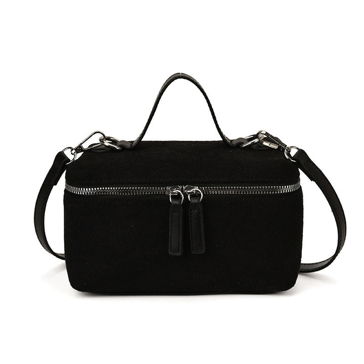 Damen stylische Veloursleder Umhängetasche Nord Taschen