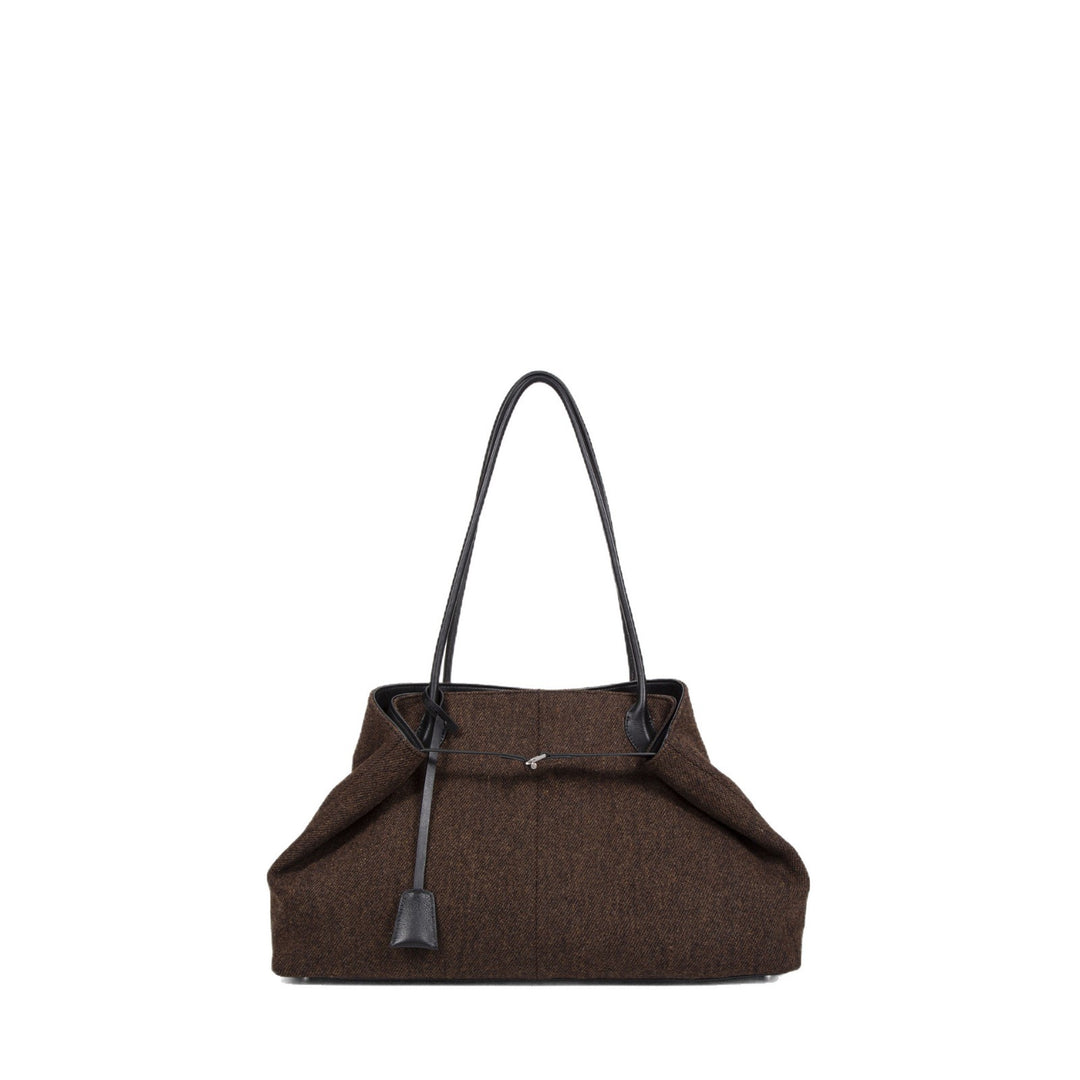 Damen stilvolle Tragetasche aus hochwertigem Textil und Leder Nord Taschen