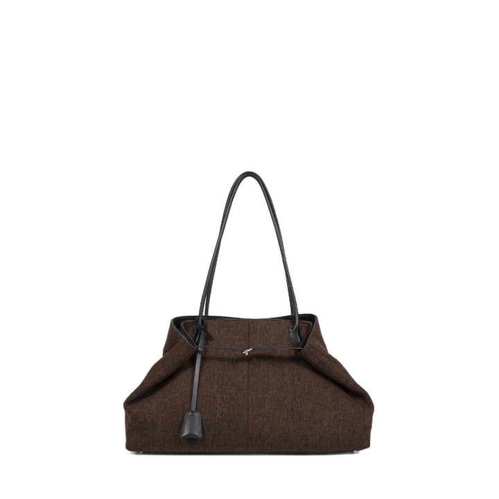 Damen stilvolle Tragetasche aus hochwertigem Textil und Leder Nord Taschen