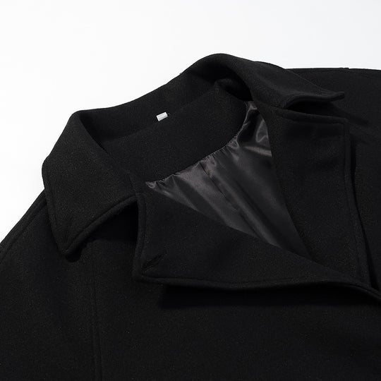 Damen Doppelreihiger Oversize-Wollmix-Mantel mit fallendem Revers und langer Silhouette Nord Taschen