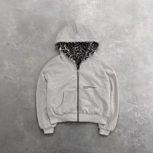 Unisex Kapuzen-Sweatjacke mit Kunstfellfutter, verkürztem Schnitt und Kreuz-Reißverschluss Nord Taschen