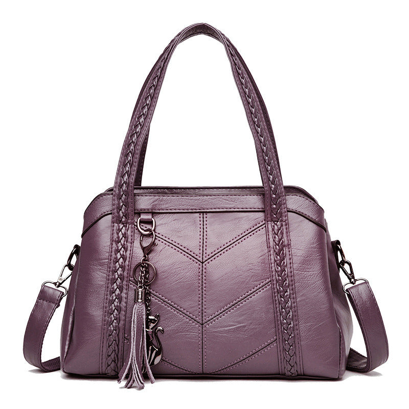 Damen stilvolle Handtasche mit strukturiertem Obermaterial Nord Taschen