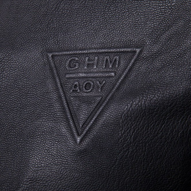 Herren taillierter Kunstleder‑Flightblouson mit Stehkragen, Ziernähten und verdecktem Reißverschluss Nord Taschen