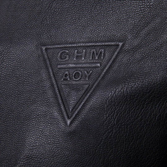Herren taillierter Kunstleder‑Flightblouson mit Stehkragen, Ziernähten und verdecktem Reißverschluss Nord Taschen