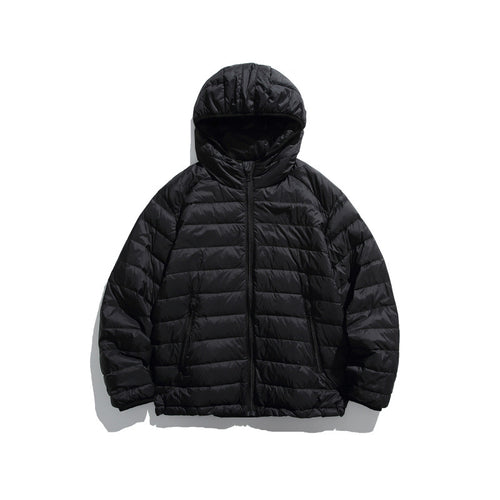 Unisex Ultraleichte gesteppte Kapuzenjacke mit Thermofüllung und Reißverschlusstaschen Nord Taschen