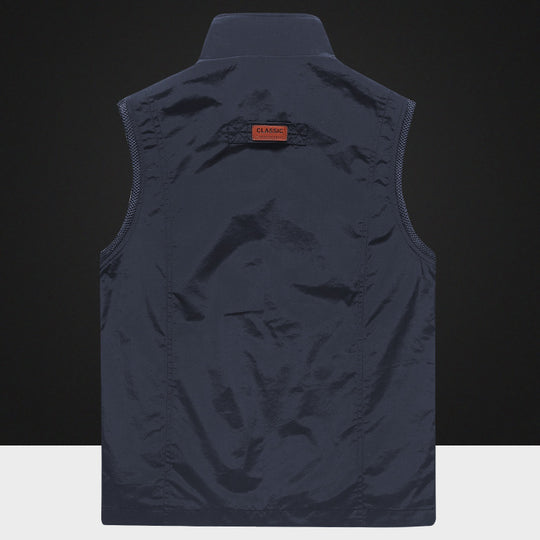 Herren Multifunktionale Outdoor-Utility‑Weste mit Mesh‑Innenfutter und Mehrfachtaschen Nord Taschen