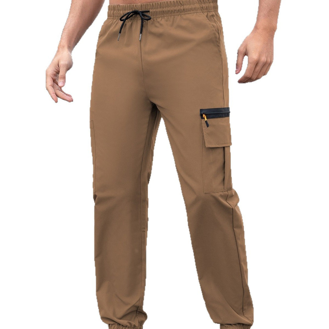 Herren Technische Cargo-Jogginghose mit Reißverschlusstaschen, Tunnelzug und elastischen Knöchelbündchen Nord Taschen