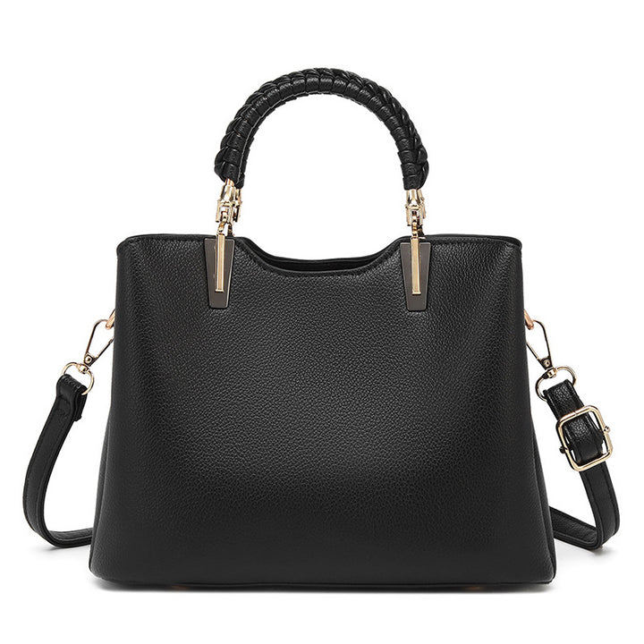 Damen Handtasche mit strukturierten Griffen und elegantem Innenfach Nord Taschen