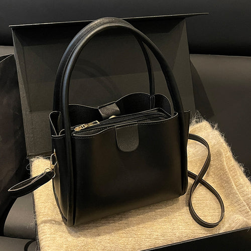 Damen Henkeltasche aus hochwertigem Kunstleder mit abnehmbarem Schulterriemen Nord Taschen