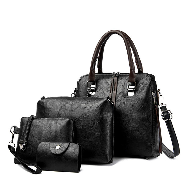 Damen elegante Handtasche mit passendem Geldbeutel und Kosmetiktäschchen Nord Taschen
