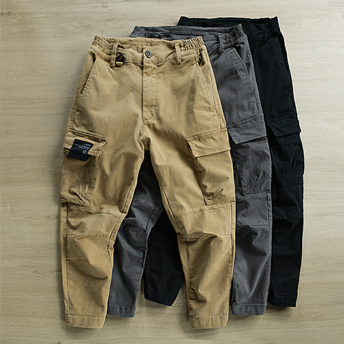 Herren Cargohose mit tapered Bein, elastischem Bund und verstärkten Knieeinsätzen Nord Taschen