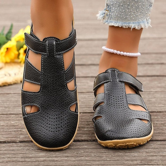Damen Atmungsaktive Riemensandalen mit verstellbarem Klettverschluss