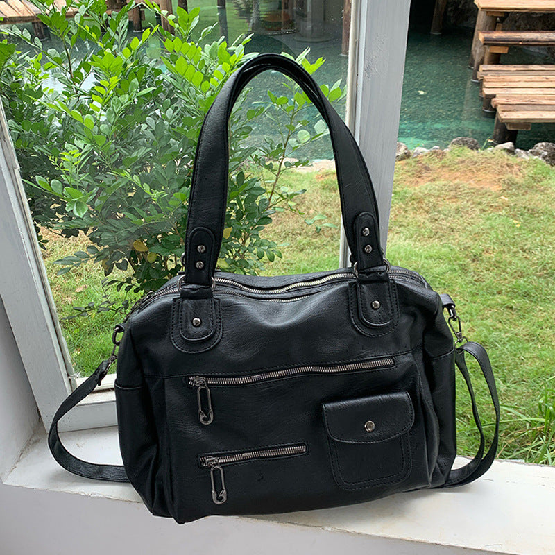 Damen Henkeltasche mit praktischem Fächerdesign und komfortablem Schulterriemen Nord Taschen