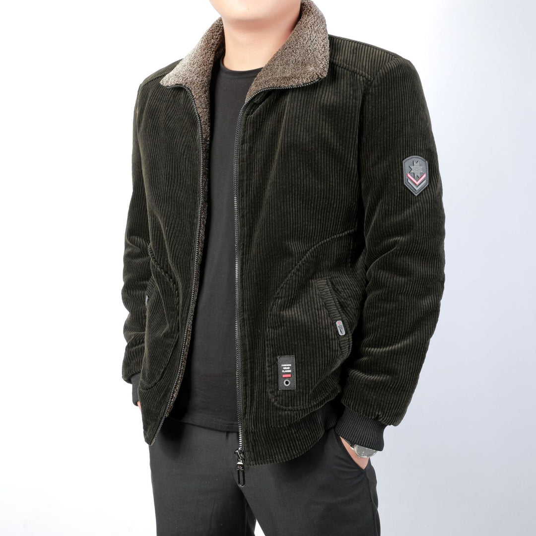 Herren Bequeme und stilvolle Cordjacke Nord Taschen