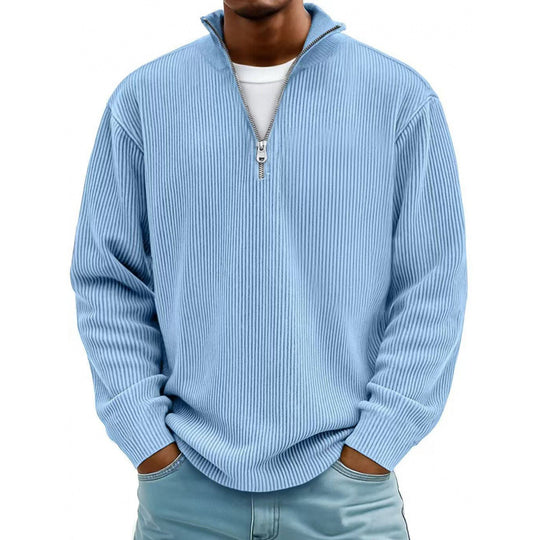 Herren Modischer Sweatpullover mit Reißverschluss Nord Taschen