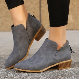 Damen elegante Stiefeletten mit modischem Reißverschluss und komfortablem Fußbett Nord Taschen