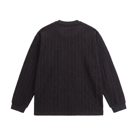 Unisex Gerippter Oversize-Pullover mit Raglanärmeln und Metalllogo Nord Taschen