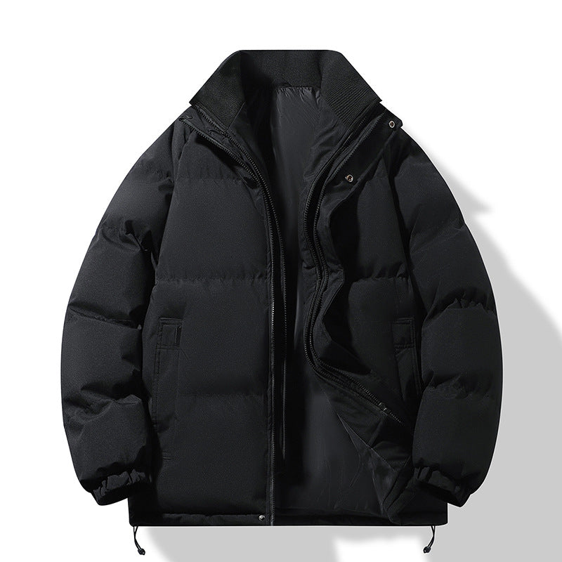 Herren Modische Thermo‑Wattierte Kurzjacke im Boxy‑Schnitt mit Rippenkragen Nord Taschen