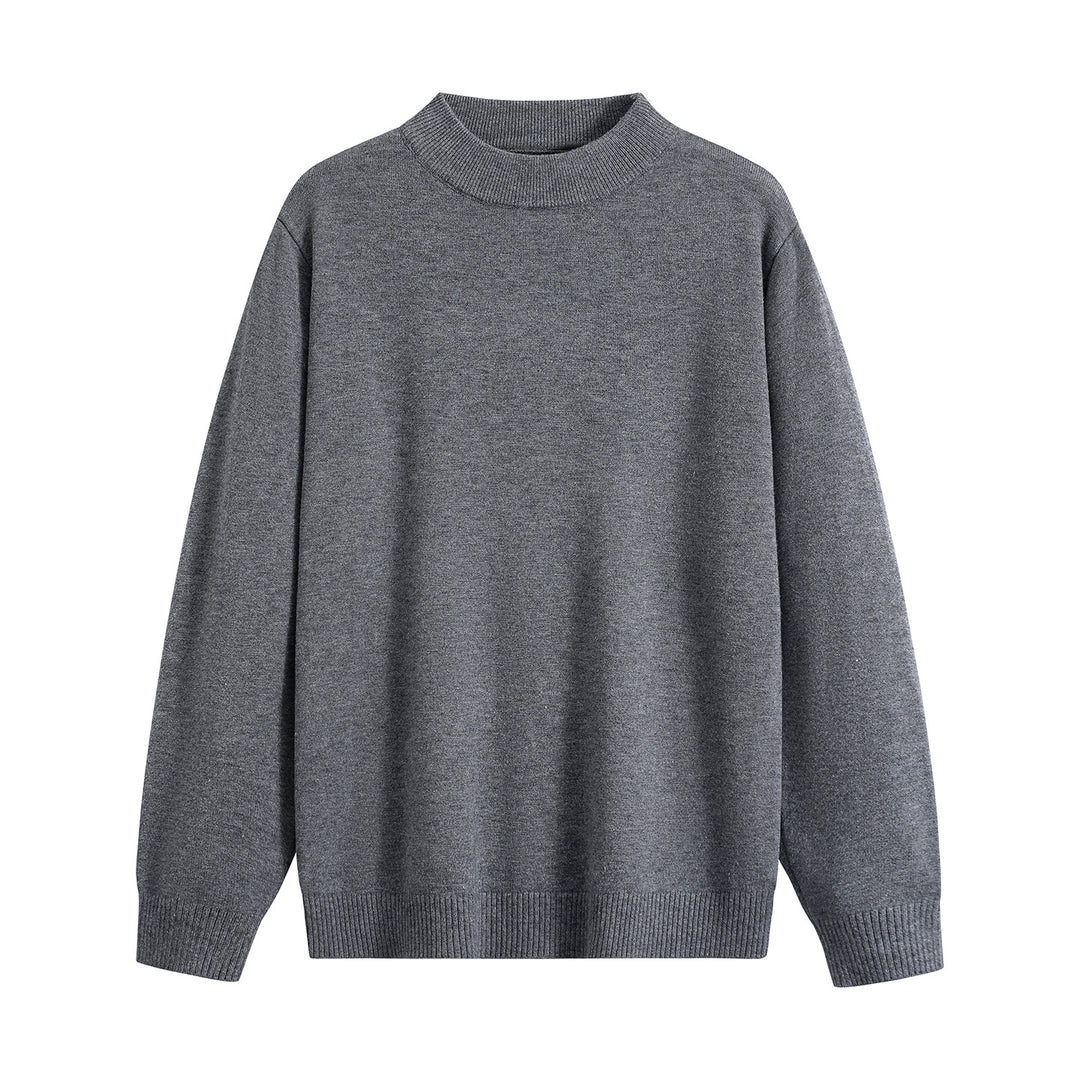 Unisex Oversize Rundhals-Pullover aus schwerer Baumwollmischung mit gerippten Bündchen Nord Taschen