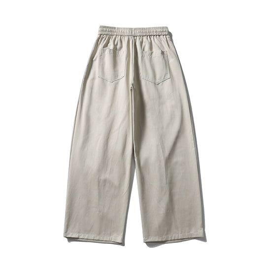 Damen Weite Culotte-Hose mit hohem elastischem Bund und Kordelzug Nord Taschen