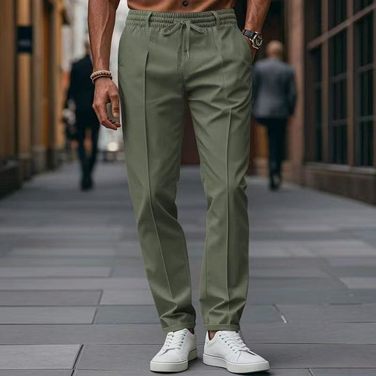Herren elegante Freizeit-Hose mit elastischem Bund und seitlichen Eingrifftaschen Nord Taschen