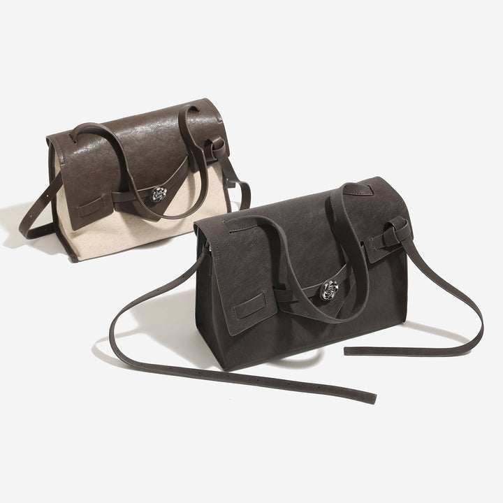 Damen Umhängetasche mit eleganter Klappenöffnung und dekorativen Akzenten Nord Taschen