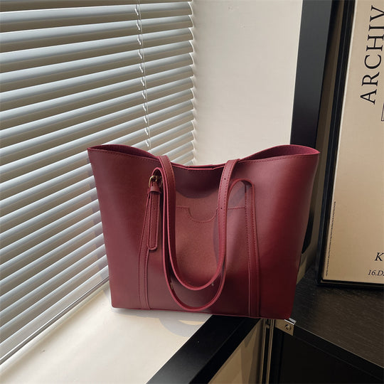 Damen Tote-Bag aus strukturiertem Kunstleder mit stilvollem Detail Nord Taschen