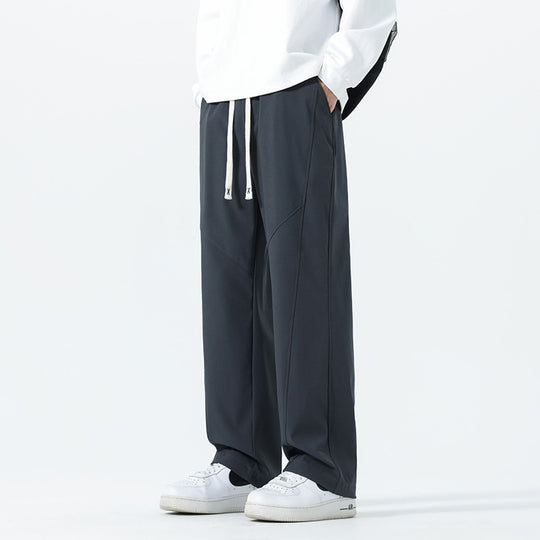 Herren Weite Relaxed‑Fit Freizeithose mit Tunnelzugbund und Teilungsnähten Nord Taschen