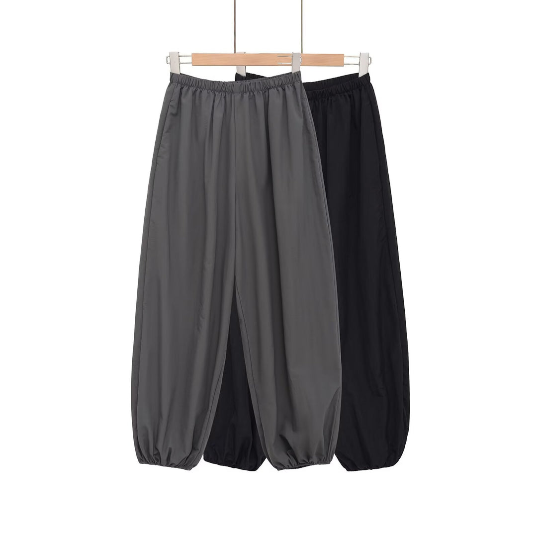 Damen Leichtgewichtige Ballonhose mit elastischem Bund und Kordelabschluss Nord Taschen