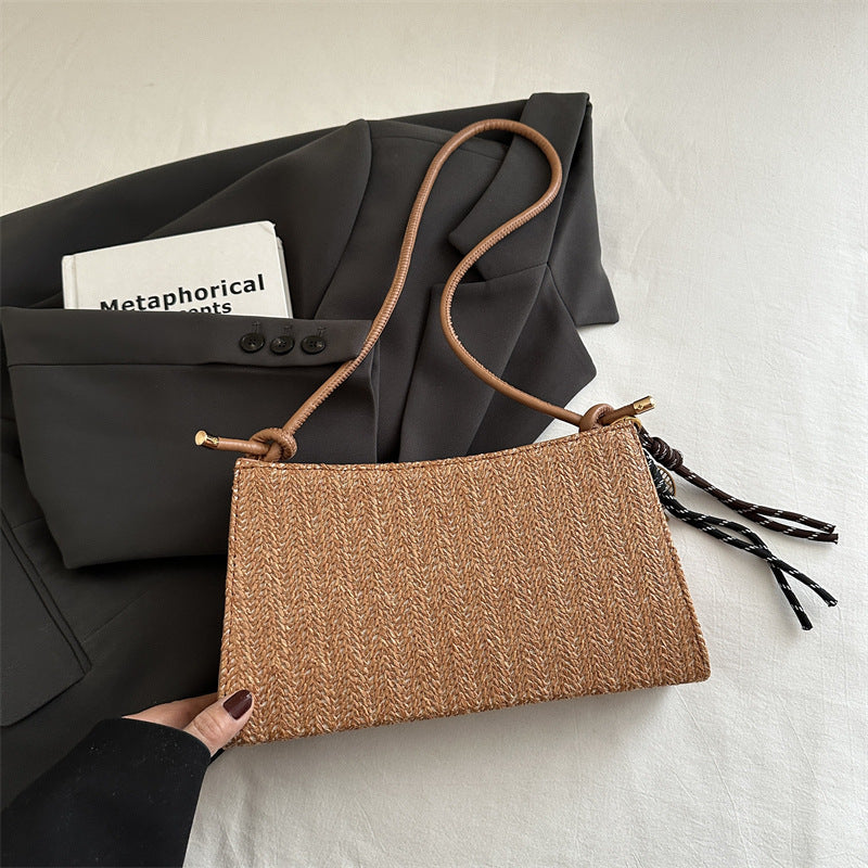 Damen Clutch-Tasche im modernen Flechtmuster Nord Taschen
