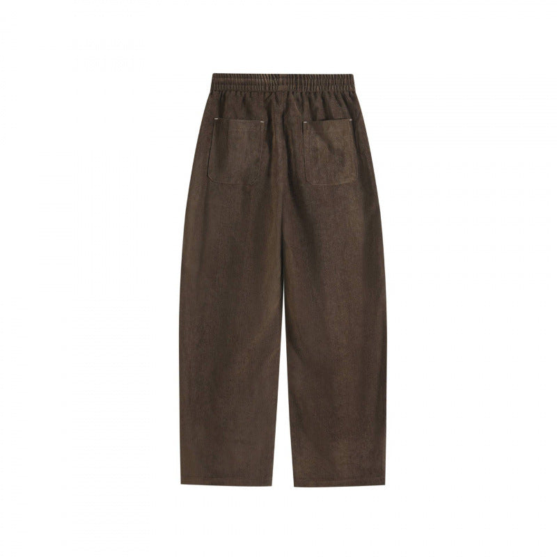 Damen Weite Culotte-Hose mit elastischem Bund und Tunnelzug Nord Taschen