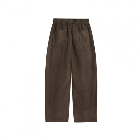 Damen Weite Culotte-Hose mit elastischem Bund und Tunnelzug Nord Taschen