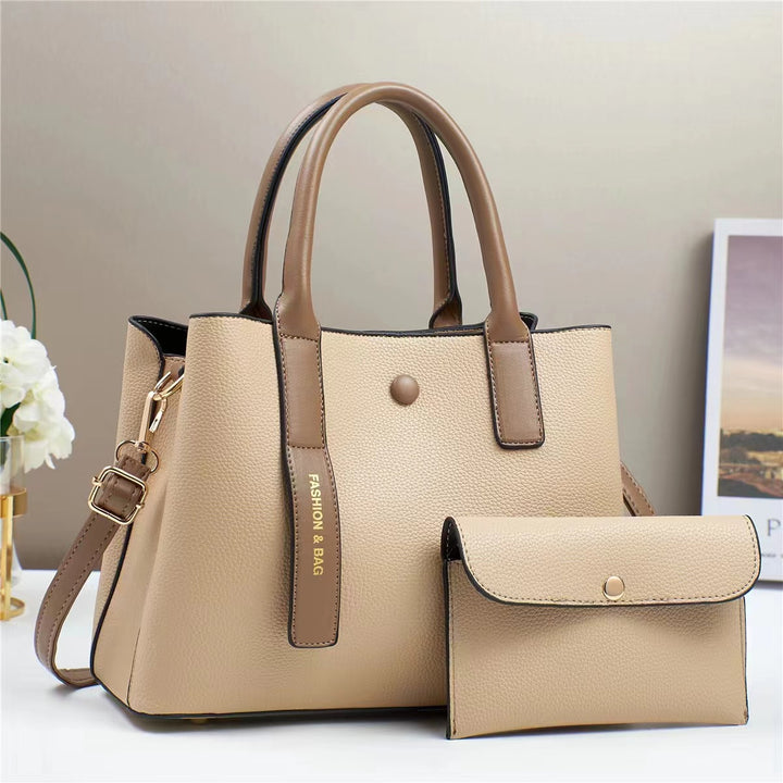 Damen stilvolle Handtasche mit abnehmbarem Mini-Portemonnaie Nord Taschen