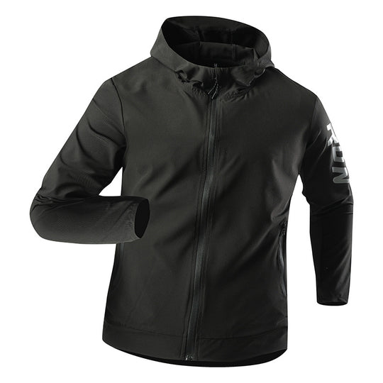 Herren Atemaktive Funktionsjacke mit verstellbarem Kragen