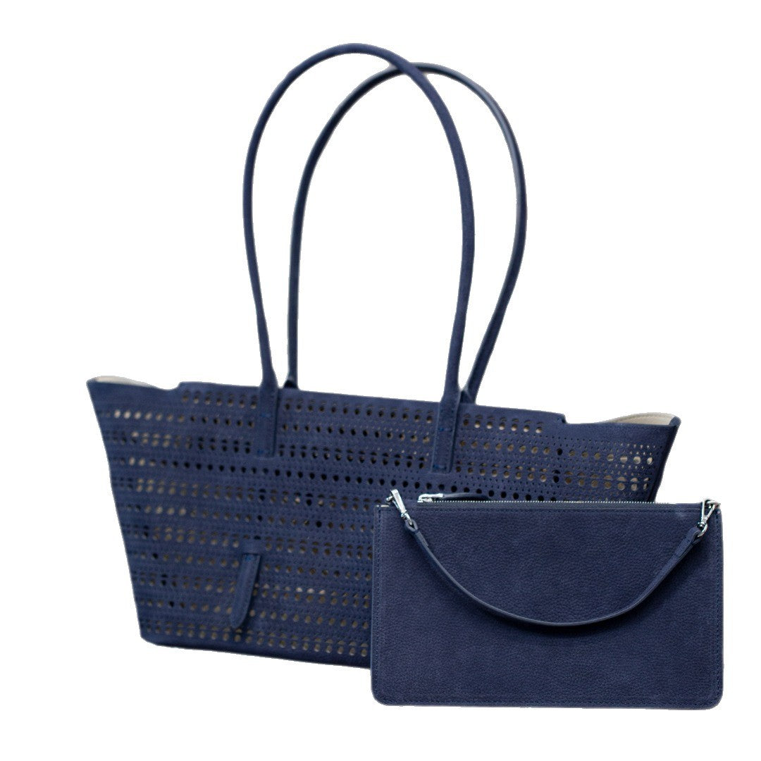 Damen geräumige und luftige Shopper-Tasche mit abnehmbarem Kosmetiktäschchen Nord Taschen