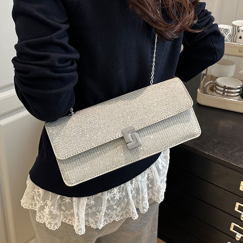 Damen elegante Clutch-Tasche mit funkelndem Obermaterial Nord Taschen