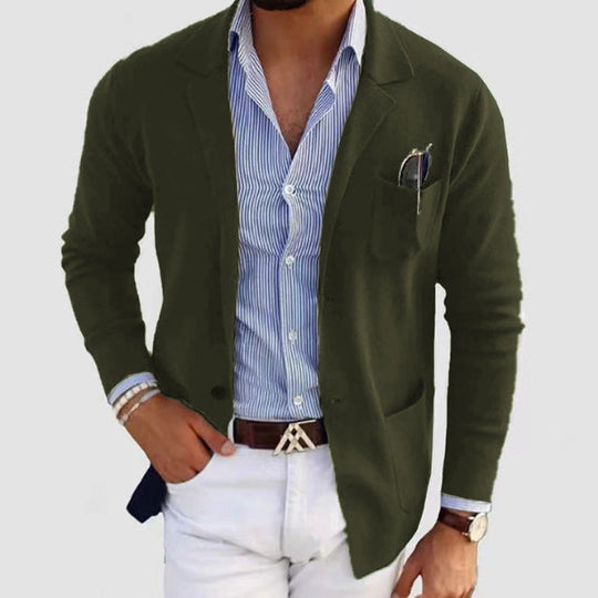 Herren lässiger Blazer mit feiner Struktur - Vittorelli