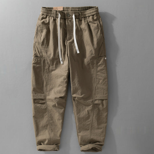 Herren Utility-Cargohose mit Kordelzugbund und seitlichen Pattentaschen Nord Taschen
