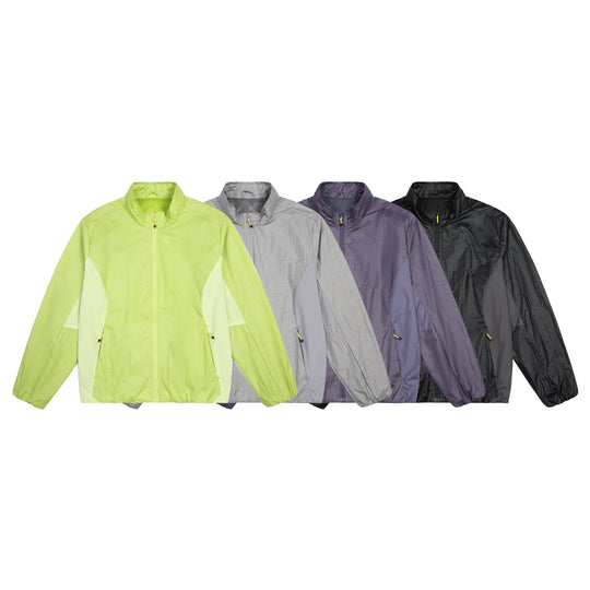 Damen Ultraleichte Lauf- und Windjacke mit Stehkragen und Mesh-Futter Nord Taschen