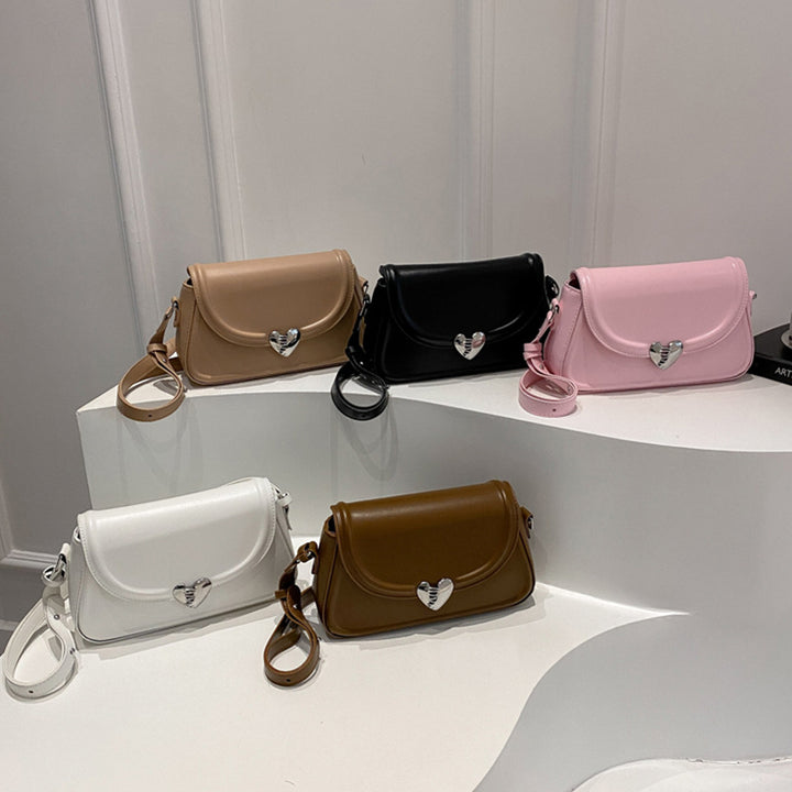 Damen Crossbody Tasche mit Herzen-Verschluss Nord Taschen